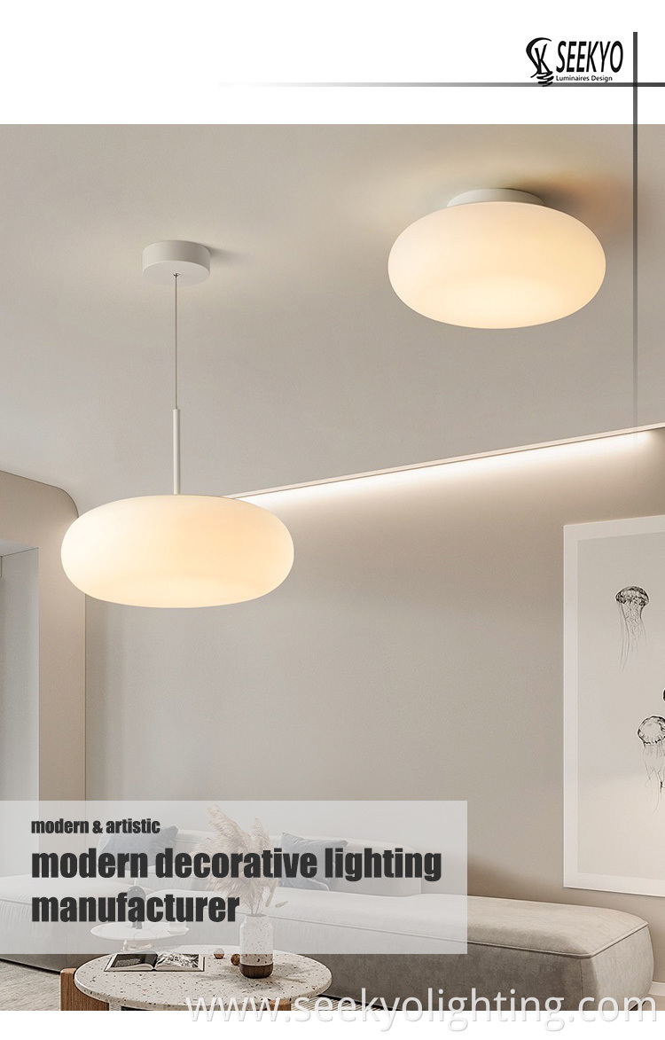 The PE Acrylic Modern Round Pebble Ceiling Lamp is a contemporary lighting fixture that adds a unique touch to any room.